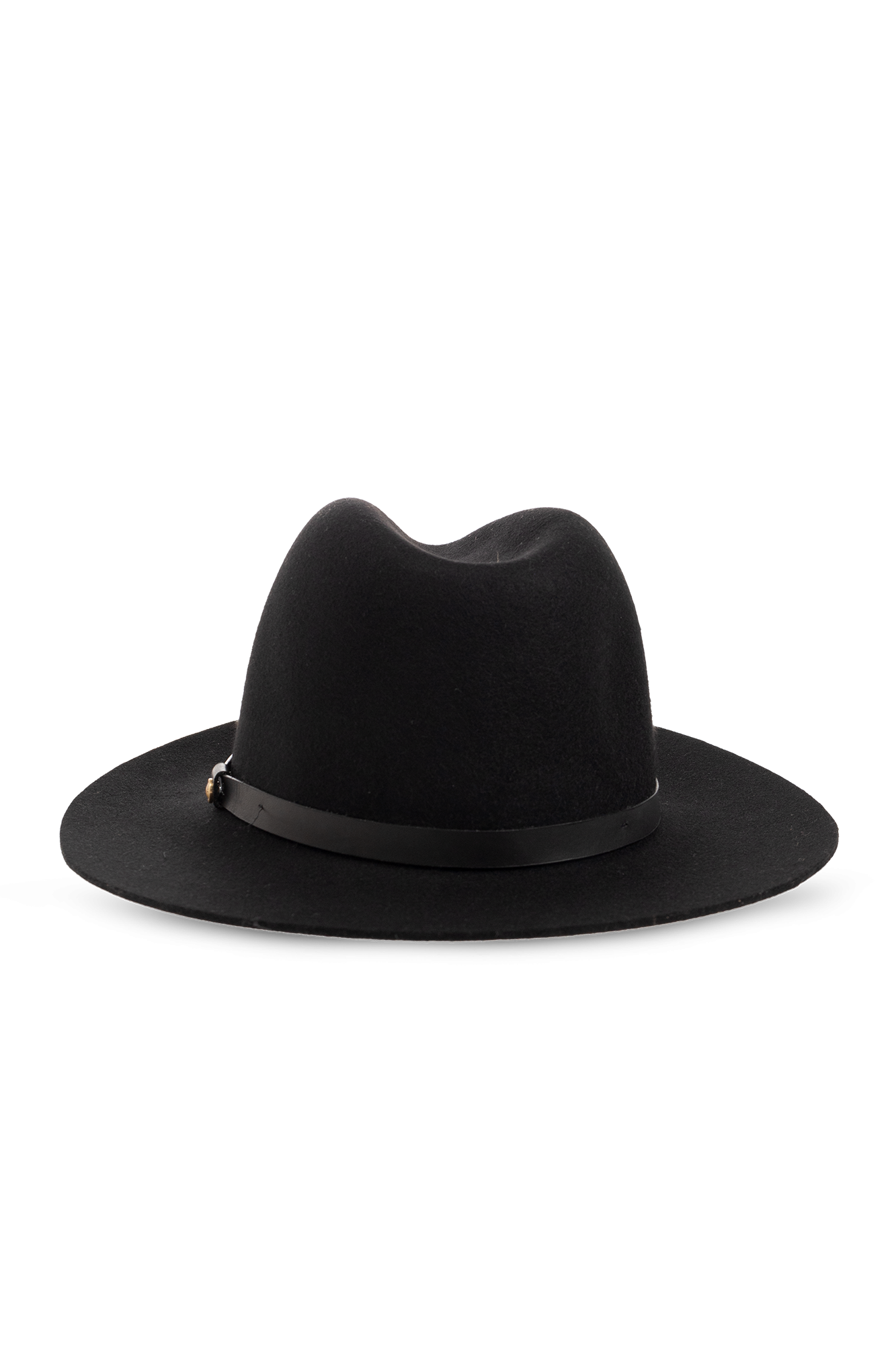 Rag & Bone: Floppy Brim outlet Fedora Hat - Black - New